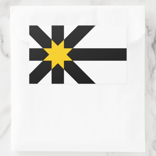 Sutherland vlag rechthoekige sticker (Tas)