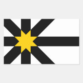 Sutherland vlag rechthoekige sticker (Voorkant)