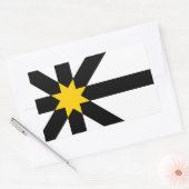 Sutherland vlag rechthoekige sticker (Envelop)