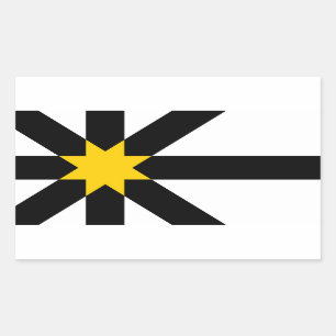 Sutherland vlag rechthoekige sticker