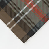 Sutherland Weathered Clan Badge Tartan Pset Fleece Deken (Hoek)
