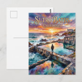 Sutro Baths Californië Briefkaart (Voorkant / Achterkant)