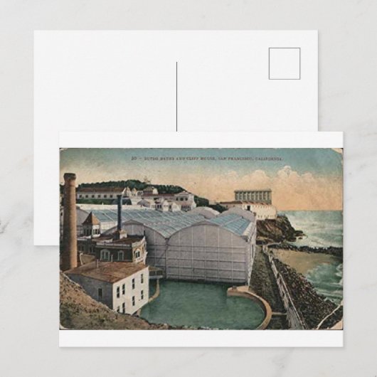 Sutro Baths Cliff House Briefkaart (Voorkant / Achterkant)