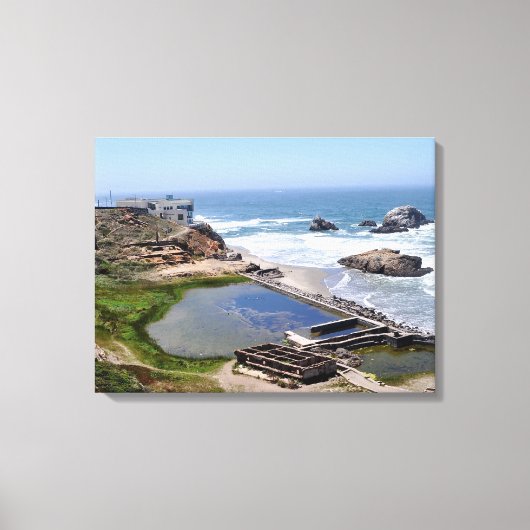 Sutro Baths San Francisco Californië Canvas Afdruk (Voorkant)