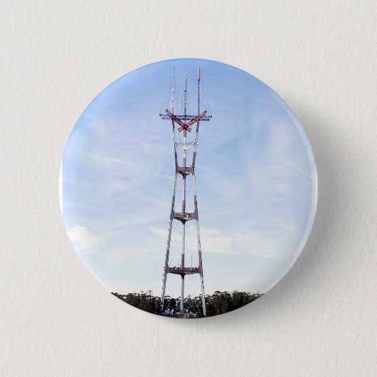 Sutro Tower Ronde Button 5,7 Cm (Voorkant)