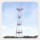 Sutro Tower Vierkante Sticker (Voorkant)