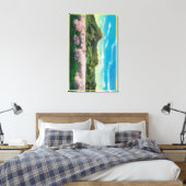 Sutter Buttes and Orchards in Bloom Canvas Afdruk (Insitu (Slaapkamer))