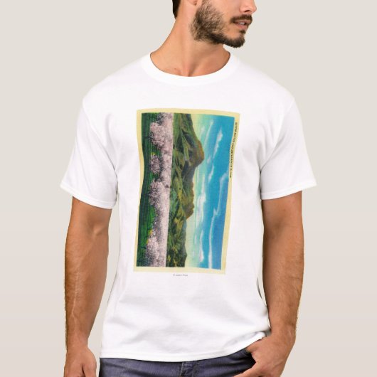 Sutter Buttes and Orchards in Bloom T-shirt (Voorkant)
