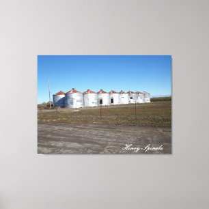 Sutter Buttes Mountain Range Ranch Canvas Afdruk