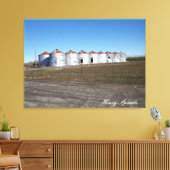 Sutter Buttes Mountain Range Ranch Canvas Afdruk (Insitu (Woonkamer))