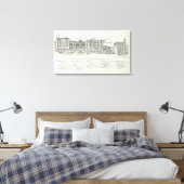 Sutter North side Montgomery en Kearny Canvas Afdruk (Insitu (Slaapkamer))