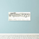 Sutter South side Kearny en Grant Canvas Afdruk (Insitu (Houten vloer))
