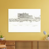 Sutter South side Sansome and Montgomery Canvas Afdruk (Insitu (Woonkamer))