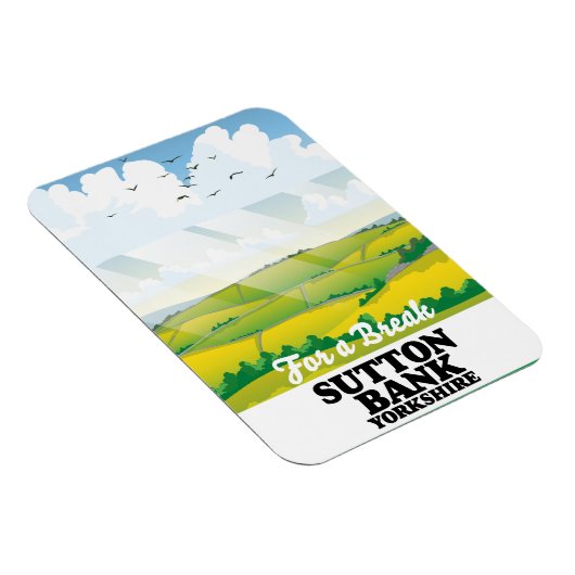 Sutton Bank yorkshire reisposter Magneet (Rechterzijde)