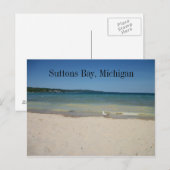 Sutton Bay Michigan Post Card Briefkaart (Voorkant / Achterkant)