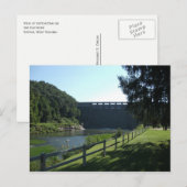 Sutton Dam op Elk River, Sutton, West Virgina Briefkaart (Voorkant / Achterkant)