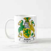 Sutton Family Crest Koffiemok (Links)