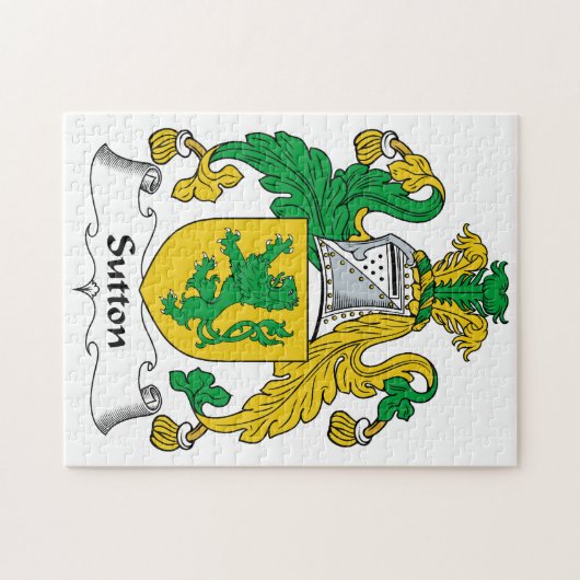 Sutton Family Crest Legpuzzel (Horizontaal)