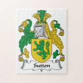 Sutton Family Crest Legpuzzel (Verticaal)