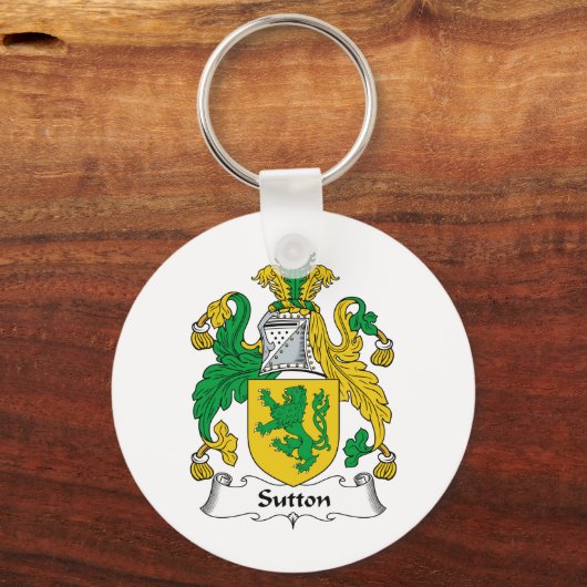 Sutton Family Crest Sleutelhanger (Voorkant)