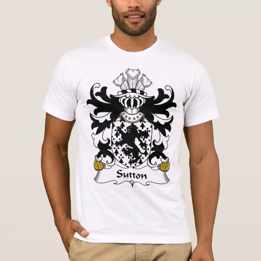 Sutton Family Crest T-shirt (Voorkant)
