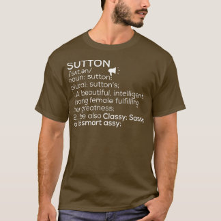 Sutton Naam Sutton Definitie Sutton Vrouw Naam S T-shirt