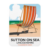 Sutton on Sea zeereisposter. Magneet (Verticaal)