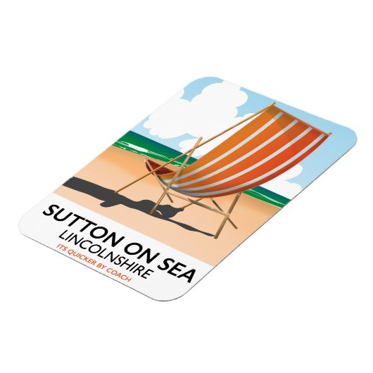Sutton on Sea zeereisposter. Magneet (Linkerzijde)