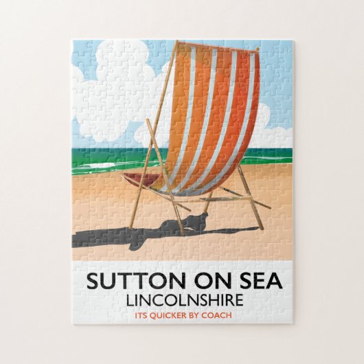Sutton op Zee, naast de reisposter. Legpuzzel (Verticaal)