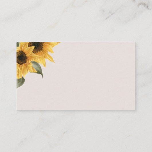 SUTTON Sunflower Diaper Raffle Ticket (set van 100 (Achterkant)