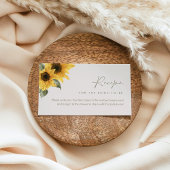 SUTTON Sunflower Recipe Request Kaart (set van 100 Visitekaartje