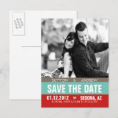 Sutton Wedding aangekondigd Aankondigingskaart (Voorkant / Achterkant)