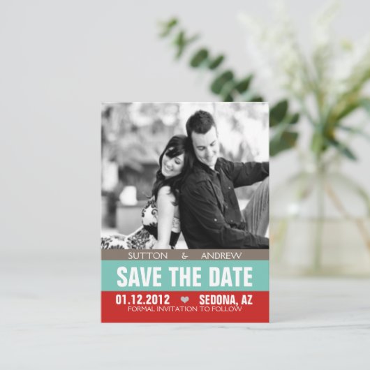 Sutton Wedding aangekondigd Aankondigingskaart (Staand voorkant)