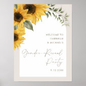 SUTTON Zonnebloem Geslacht Onthullen Partij Poster (Voorkant)