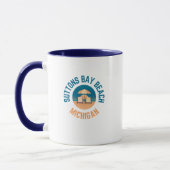 Suttons Bay Beach Michigan Hometown Coffee Mok (Links)