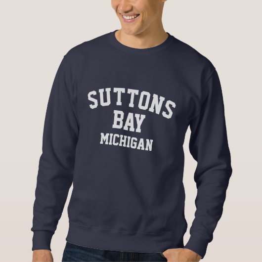 Suttons Bay Michigan bedrukt sweatshirt (Voorkant)