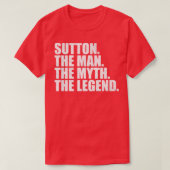 SuttonSutton Naam Sutton voornaam T-shirt (Design voorkant)