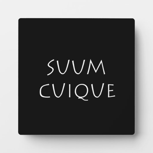 Suum cuique fotoplaat (Voorkant)