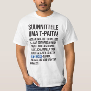 Suunnittele oma T-paita/miesten paita T-shirt