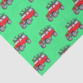 SUV met kerstboom voor terreingebruik Tissuepapier (Detail)