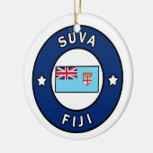 Suva Fiji Keramisch Ornament (Links)