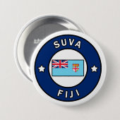 Suva Fiji Ronde Button 7,6 Cm (Voorkant /achterkant)