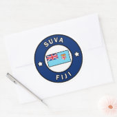 Suva Fiji Ronde Sticker (Envelop)