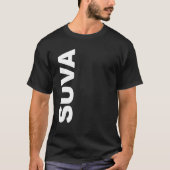 SUVA verticale tekst T-shirt (Voorkant)