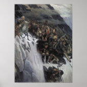 Suvorov die de Alpen passeert Poster (Voorkant)