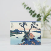 Suwa-meer in de provincie Shinano Briefkaart (Staand voorkant)