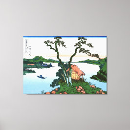 Suwa-meer in de provincie Shinano Canvas Afdruk