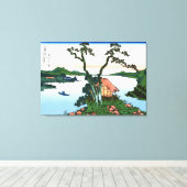Suwa-meer in de provincie Shinano Canvas Afdruk (Insitu (Houten vloer))