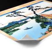 Suwa-meer in de provincie Shinano Hokusai Poster (Hoek)