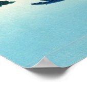 Suwa-meer in de provincie Shinano Poster (Hoek)